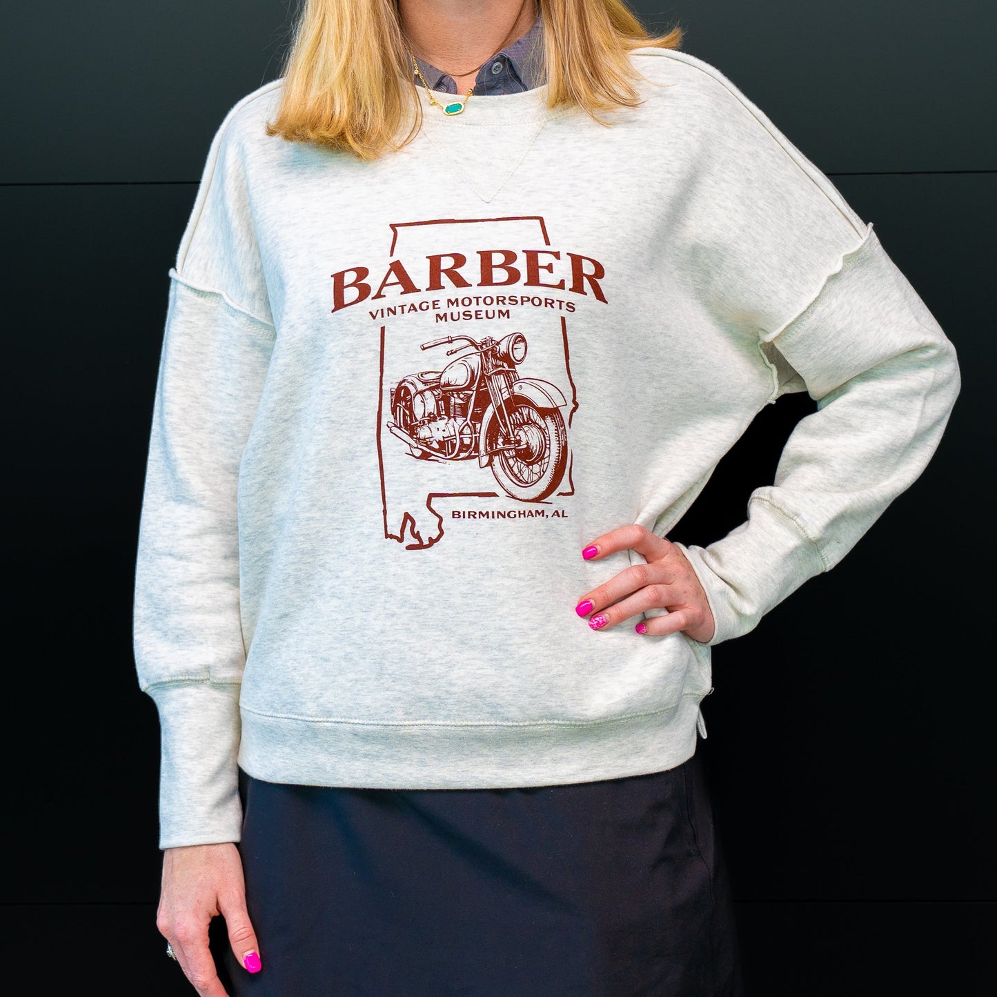 Alabama Racer Crop Sweatshirt