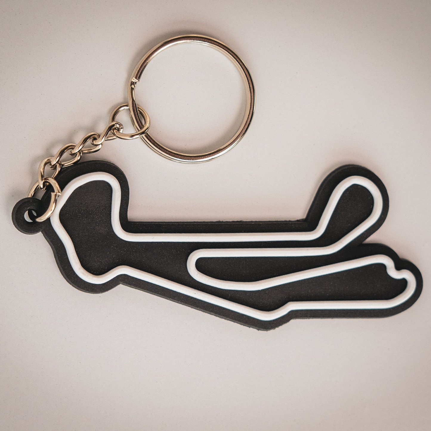 Track Outline Keychain