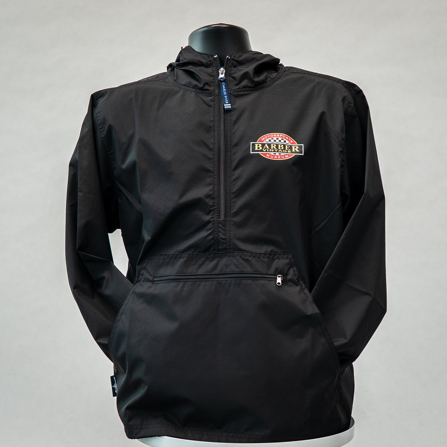 Black Pullover Windbreaker