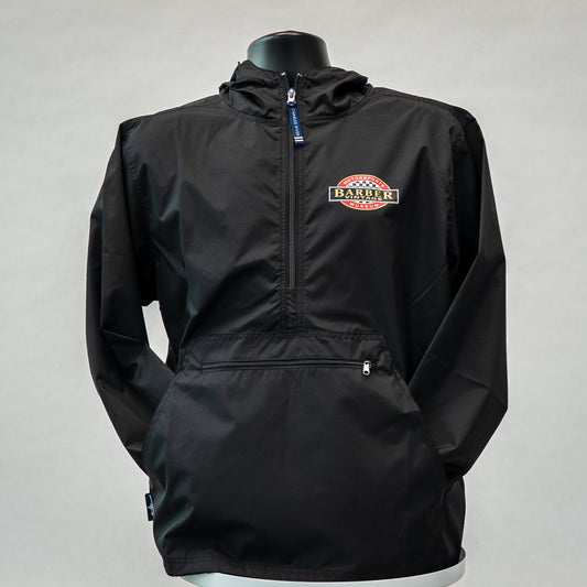 Black Pullover Windbreaker