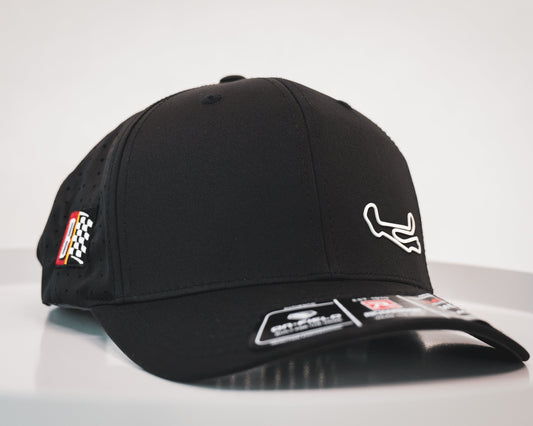 Black Track Outline Hat