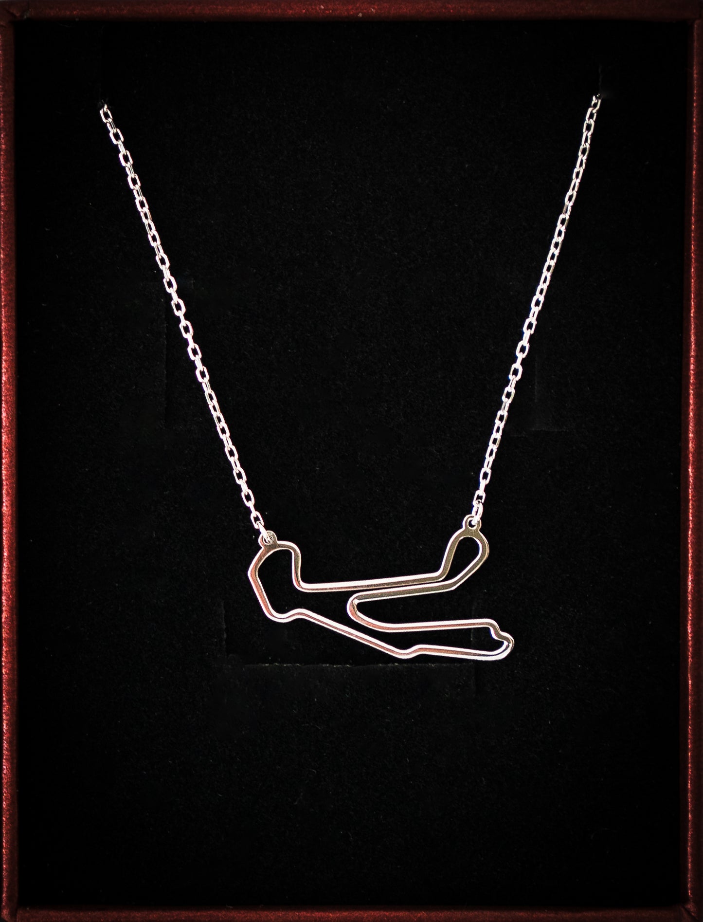 Track Outline Necklace