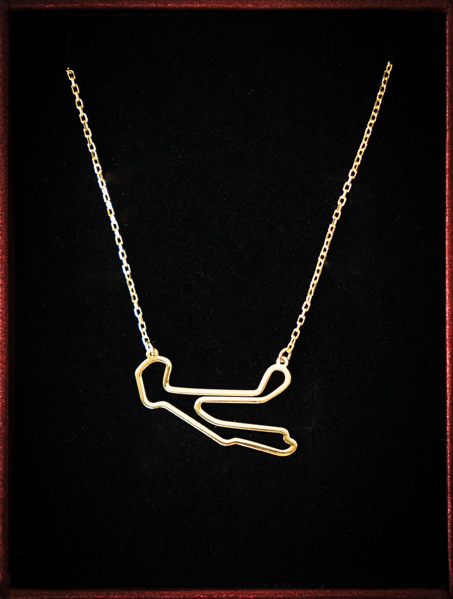 Track Outline Necklace